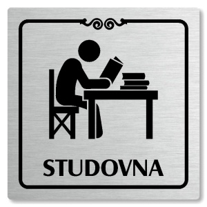 Studovna, 100x100mm, stříbrná, Texas